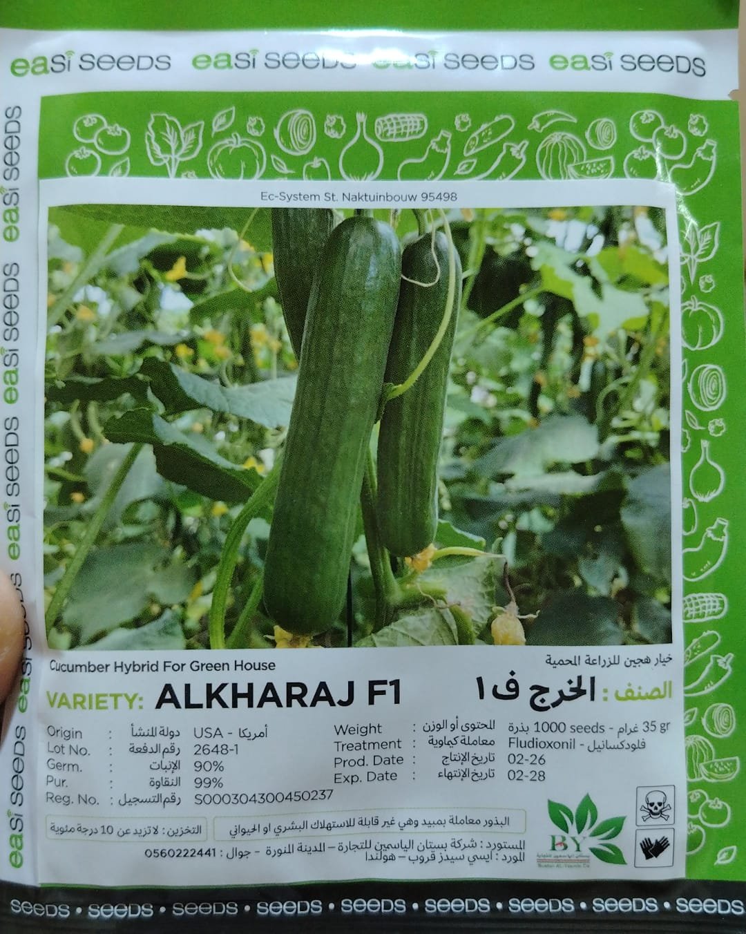 خيار الخرج هجين (1000 بذرة) - الصورة 3